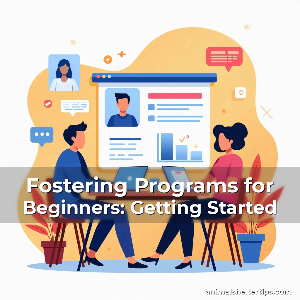 Artistic representation for Fostering Programs for Beginners: Getting Started
