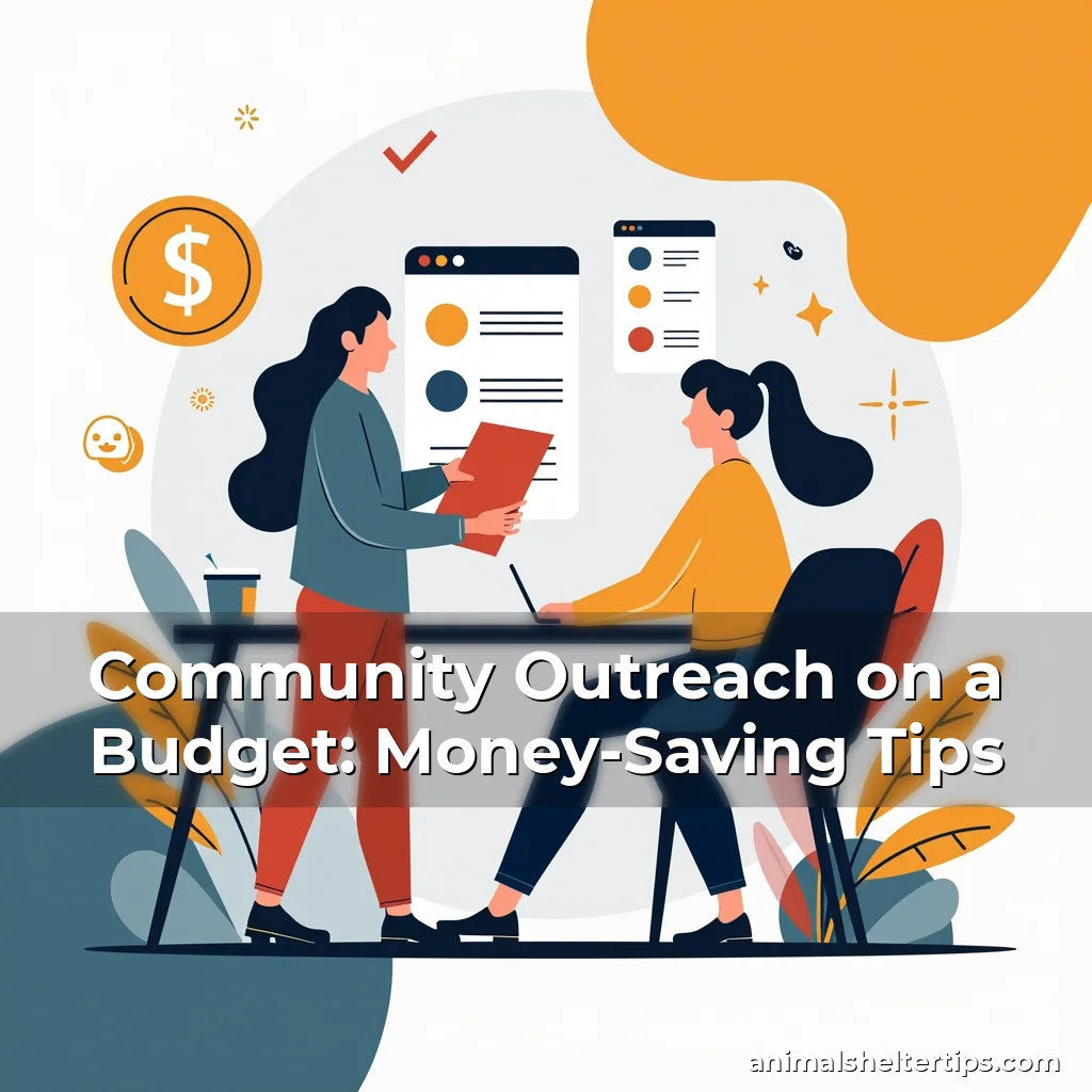 Artistic representation for Community Outreach on a Budget: Money-Saving Tips