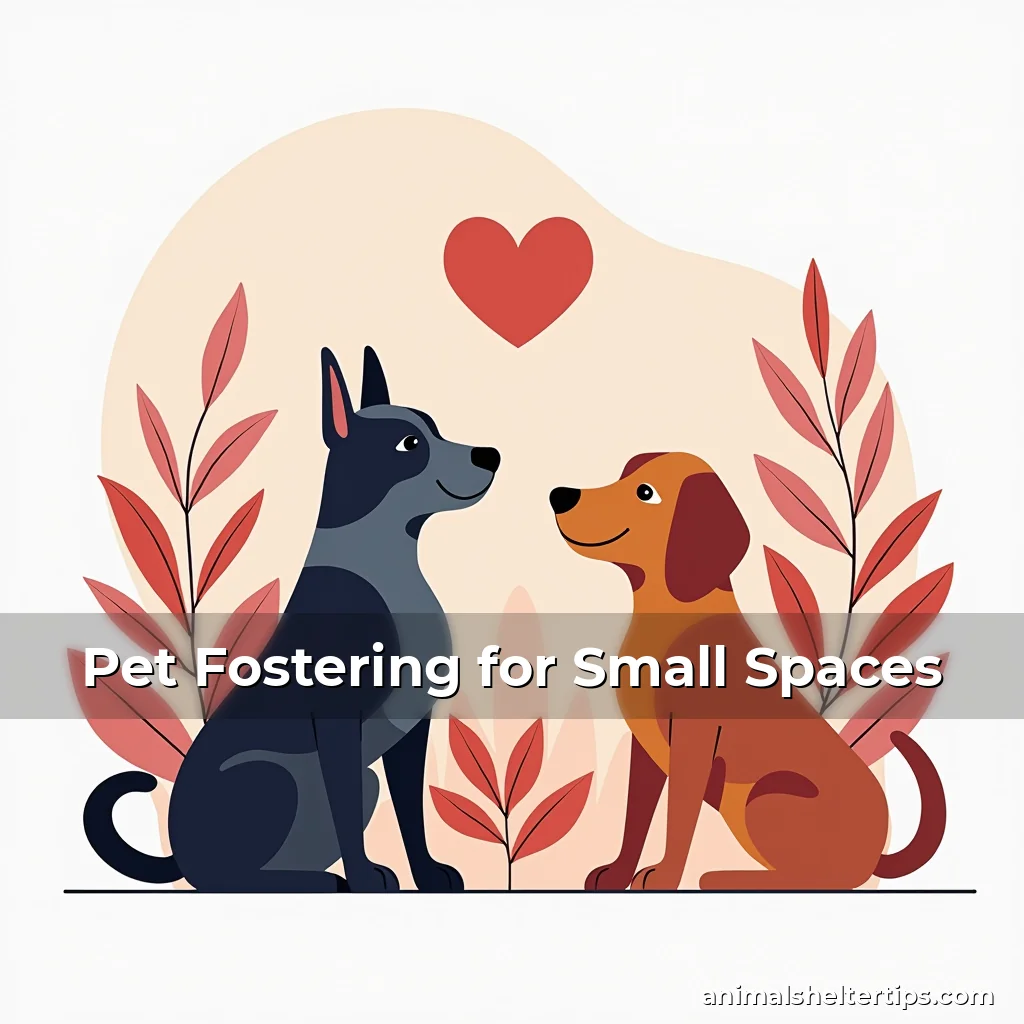 Artistic representation for Pet Fostering for Small Spaces