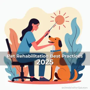 Artistic representation for Pet Rehabilitation Best Practices 2025