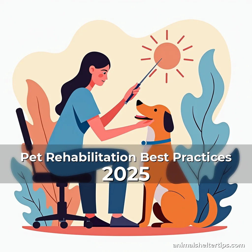 Artistic representation for Pet Rehabilitation Best Practices 2025
