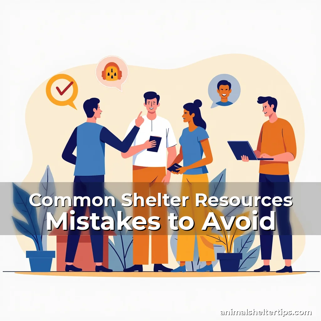 Artistic representation for Common Shelter Resources Mistakes to Avoid