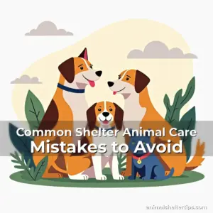 Artistic representation for Common Shelter Animal Care Mistakes to Avoid