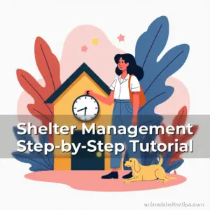 Artistic representation for Shelter Management Step-by-Step Tutorial