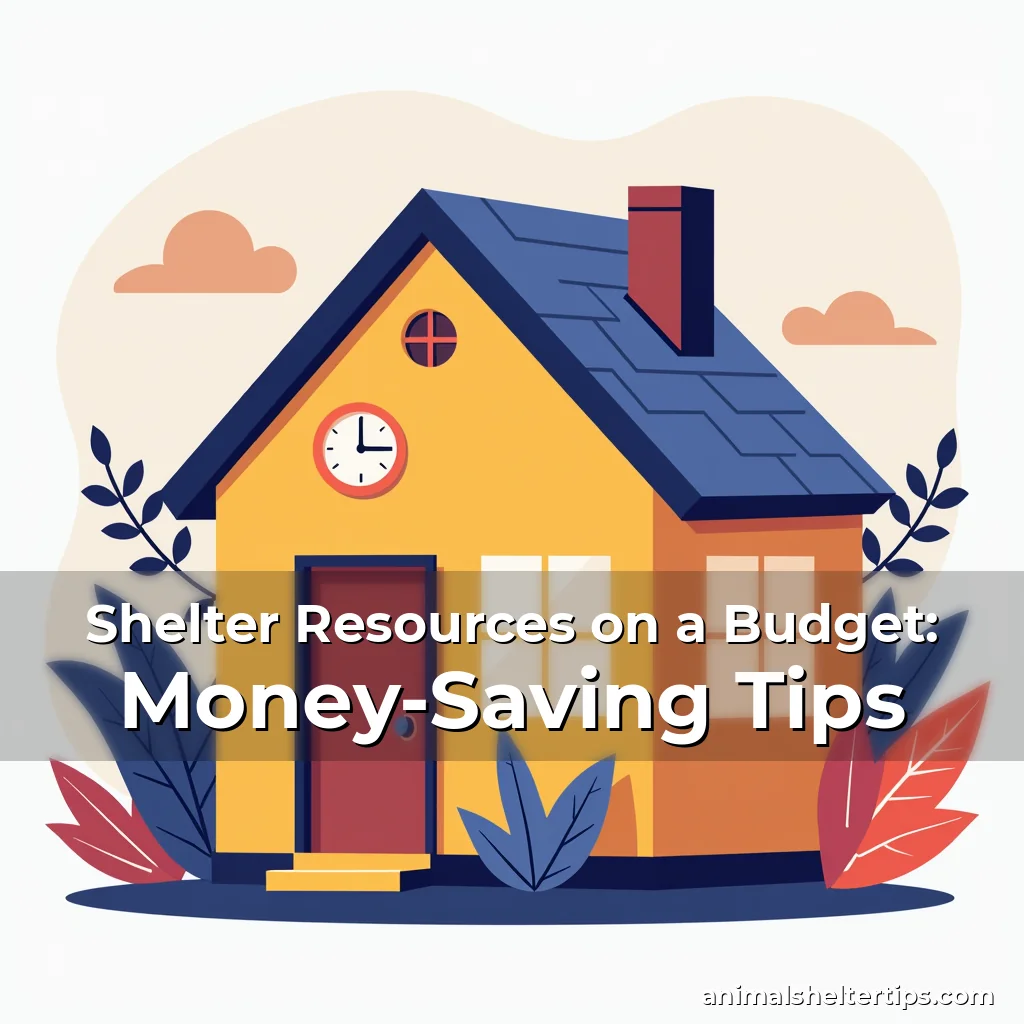 Artistic representation for Shelter Resources on a Budget: Money-Saving Tips