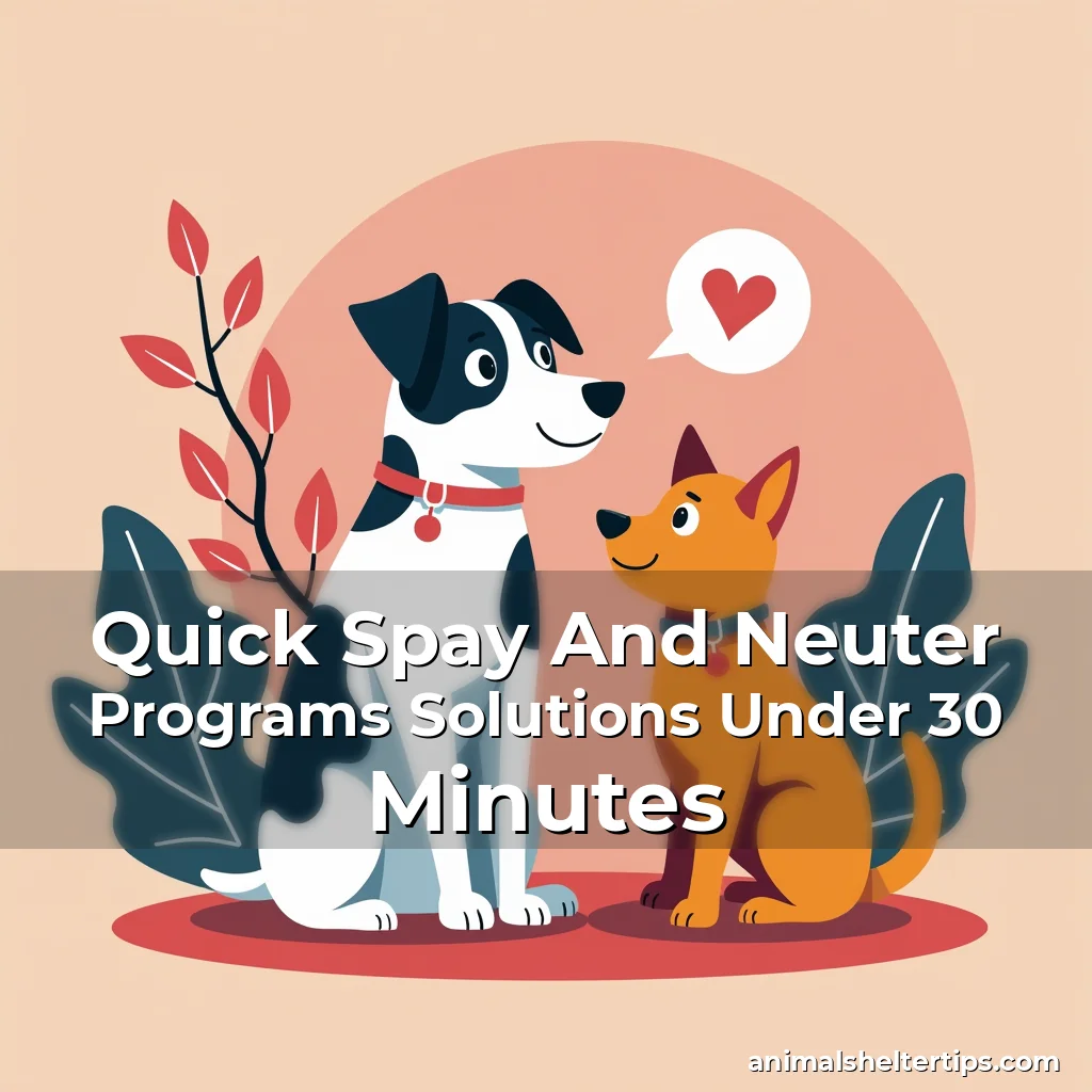 Artistic representation for Quick Spay And Neuter Programs Solutions Under 30 Minutes
