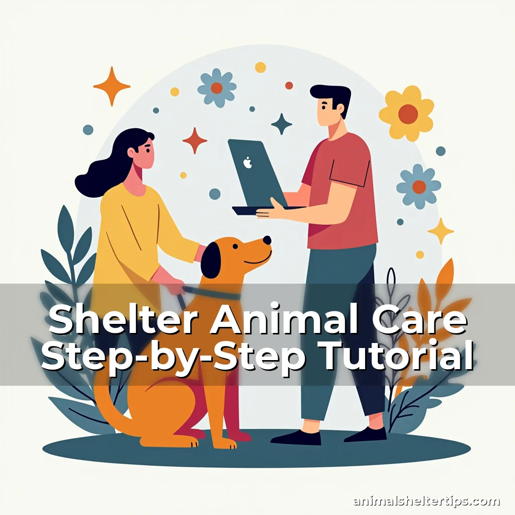 Artistic representation for Shelter Animal Care Step-by-Step Tutorial