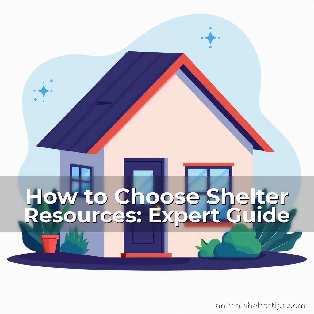Artistic representation for How to Choose Shelter Resources: Expert Guide