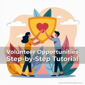 Artistic representation for Volunteer Opportunities Step-by-Step Tutorial