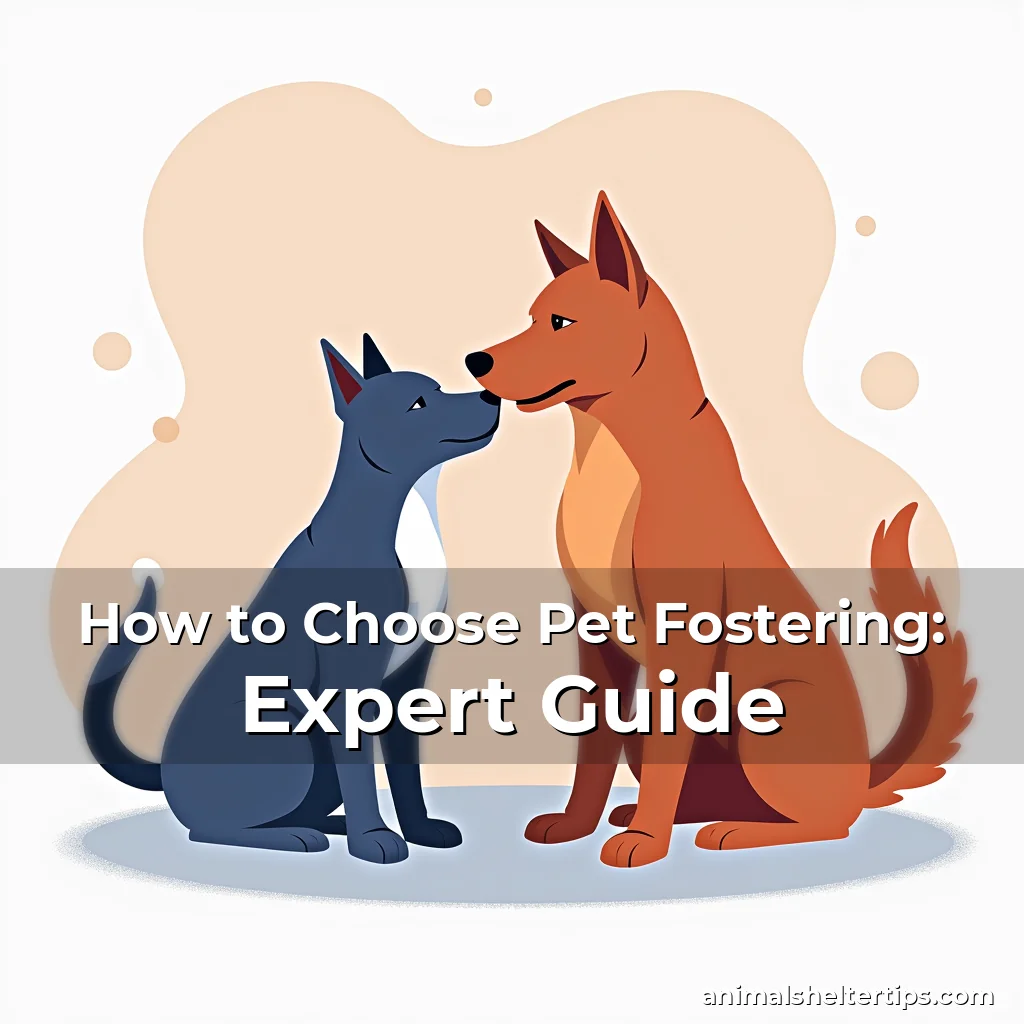 Artistic representation for How to Choose Pet Fostering: Expert Guide