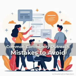 Artistic representation for Common Community Outreach Mistakes to Avoid