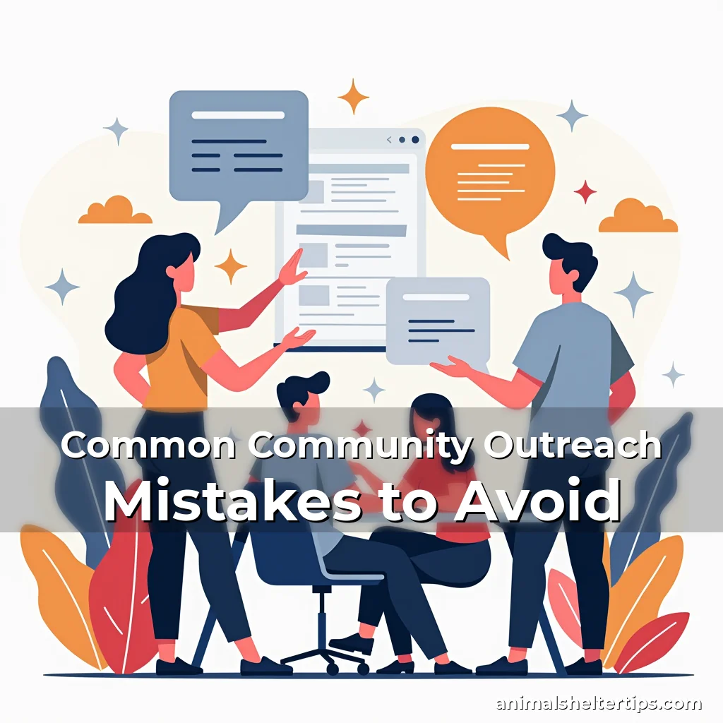 Artistic representation for Common Community Outreach Mistakes to Avoid