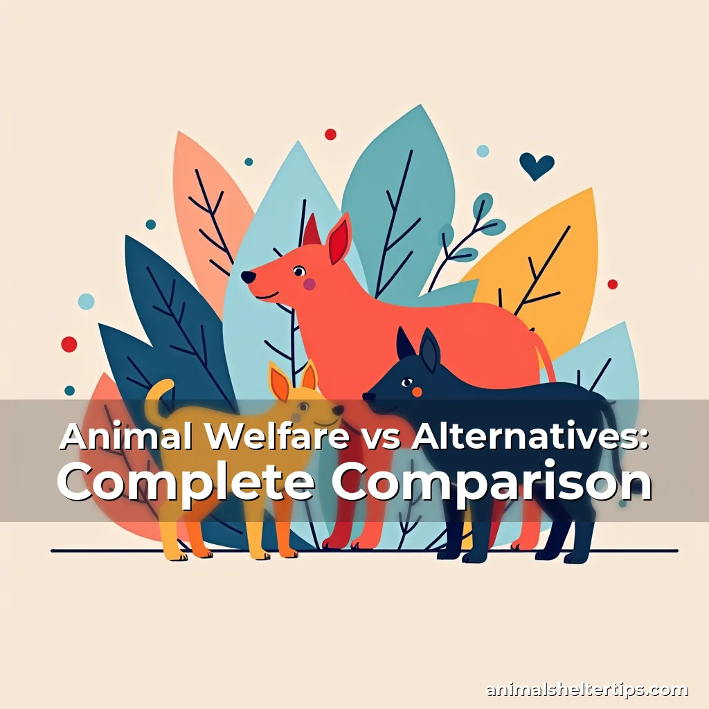 Artistic representation for Animal Welfare vs Alternatives: Complete Comparison