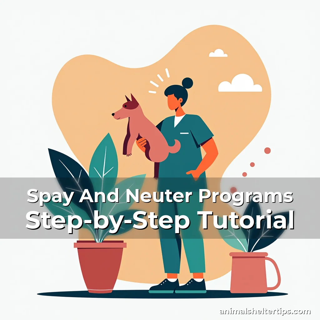 Artistic representation for Spay And Neuter Programs Step-by-Step Tutorial