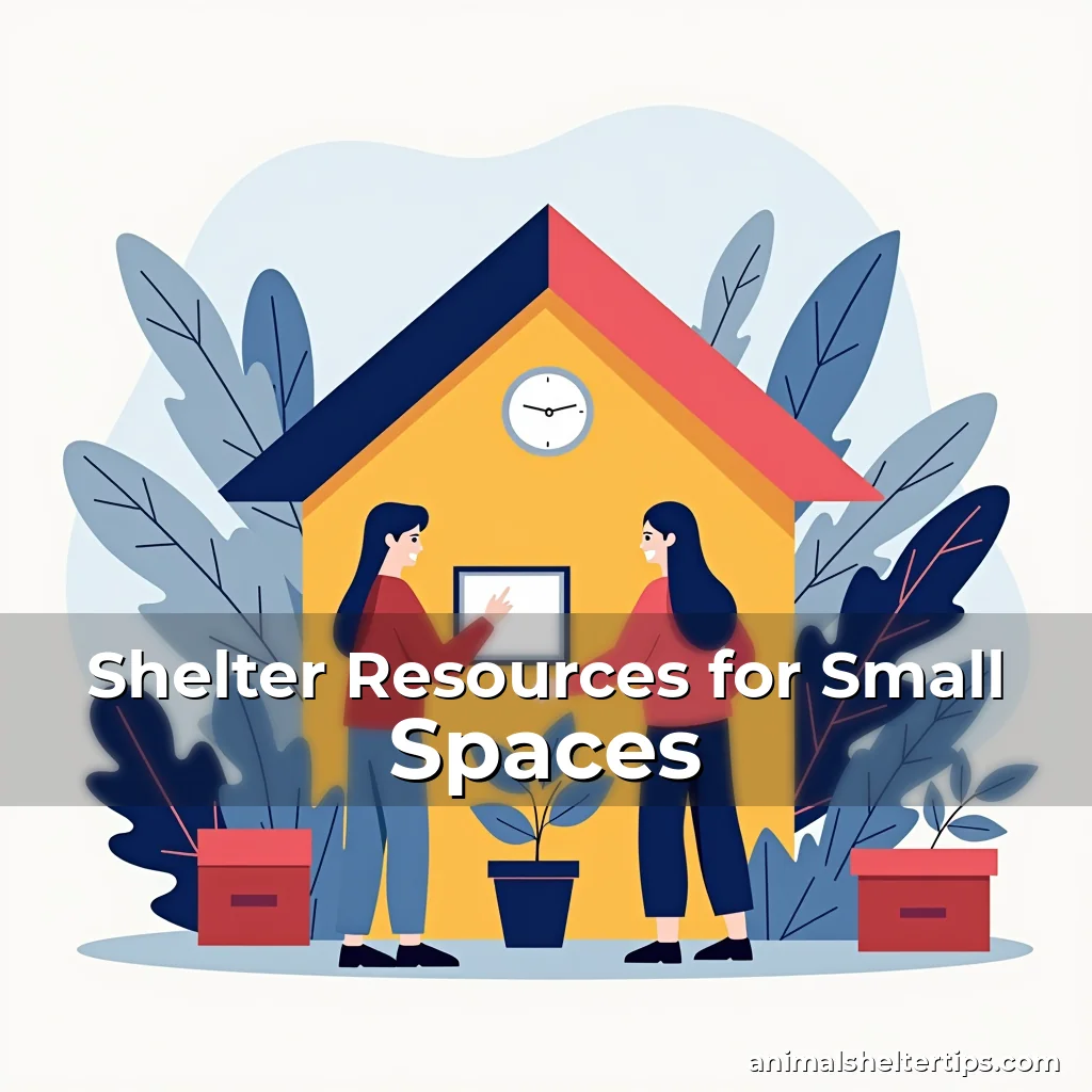 Artistic representation for Shelter Resources for Small Spaces